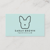 Franse Bulldog Frenchie Logo Visitekaartje (Voorkant)