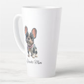 Franse Bulldog Frenchie Moeder  Latte Mok (Linkerhoek)