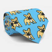 Franse Bulldog Frenchie Stropdas (Opgerold)