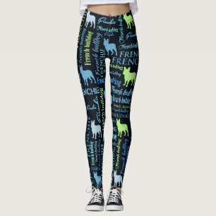 Franse Bulldog - Frienchie Word Art Leggings