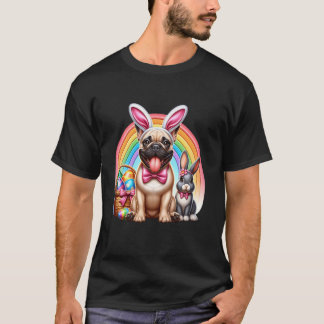 Franse Bulldog Gelukkig Pasen Franse Bulldog T-shirt
