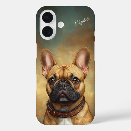 Franse Bulldog gepersonaliseerde Fawn Frenchie Case-Mate iPhone Case (Achterkant)