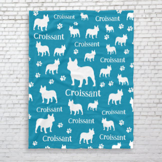 Franse Bulldog Gepersonaliseerde Hondendeken Frenc Fleece Deken