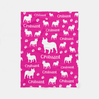 Franse Bulldog Gepersonaliseerde Hondendeken Frenc Fleece Deken