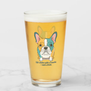 Franse Bulldog Glas