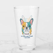 Franse Bulldog  Glas (Voorkant)
