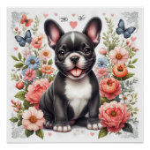 Franse Bulldog Glossy Poster Perfect Poster (Voorkant)