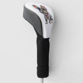 Franse Bulldog Golfheadcover (Schuin)