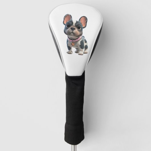 Franse Bulldog Golfheadcover (Voorkant)