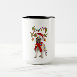 Franse Bulldog Goraalse Reindeer kerstcadeau Mok