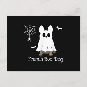Franse Bulldog Halloween Franse Boo-Hond Honden Ca Feestdagenkaart