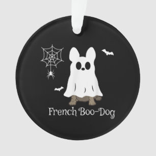 Franse Bulldog Halloween French Boo-Dog Dog Gift Ornament