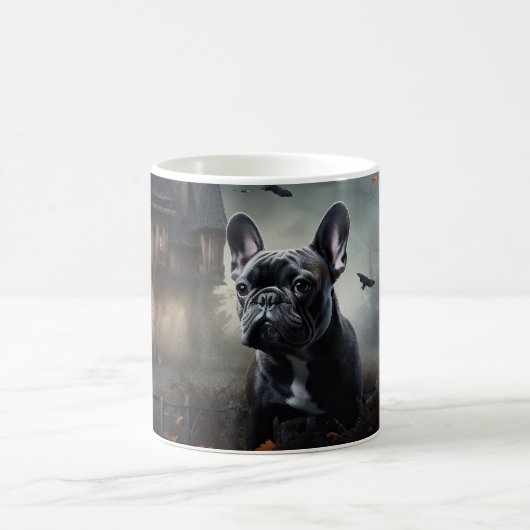 Franse Bulldog Halloween Griezelen Koffiemok (Center)