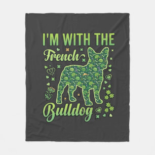Franse Bulldog Halloween Macaron Eiffeltoren_1 Fleece Deken