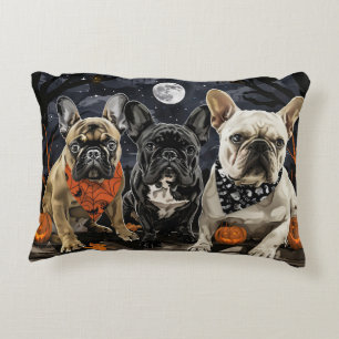 Franse Bulldog Halloween Spooky Accent Kussen
