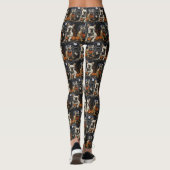 Franse Bulldog Halloween Spooky Leggings (Achterkant)