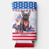 Franse Bulldog Happy 4th van juli Amerika Patriott (Achterkant)
