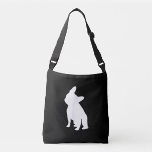 Franse Bulldog Head Tilt Apparel, Frenchie Head Crossbody Tas