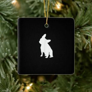 Franse Bulldog Head Tilt Apparel, Frenchie Head Keramisch Ornament