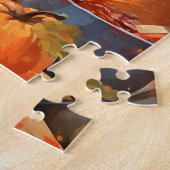 Franse Bulldog herfst Thanksgiving Legpuzzel (Zijkant)