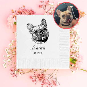 Franse Bulldog Hond Persoonlijke I Do Too Servet