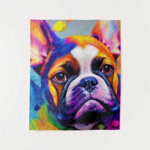 Franse Bulldog hond Pet Leuk Schattig Dierenbedrij Wandkleed