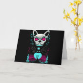 Franse Bulldog | Houd van Halloween Pompoen Cadeau Kaart (Gele Bloem)