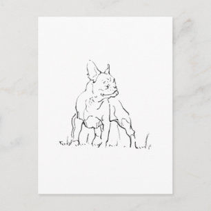 Franse Bulldog Illustratie - Hond Moeder Briefkaart
