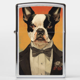 Franse Bulldog in een smoking speelkaarten