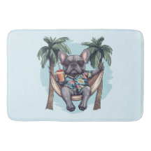 Franse Bulldog in Hawaiaanse Top