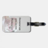 Franse Bulldog in Heart Glasses Bagagelabel (Achterkant horizontaal)