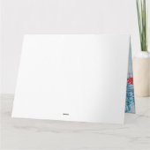 Franse Bulldog in Kerstbezorgwagen Sneeuw  Kaart (Achterkant)