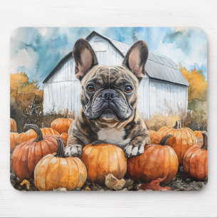 Franse Bulldog in Pumpkin Patch Muismat