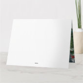 Franse Bulldog in Sneeuw Kerstmis Kaart (Achterkant)