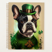 Franse Bulldog in St. Patrick's Day Dress Planner (Voorkant)