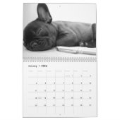 Franse Bulldog Kalender 2026 Zwart Wit (Jan 2026)