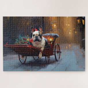 Franse Bulldog Kerst Seizoen Legpuzzel