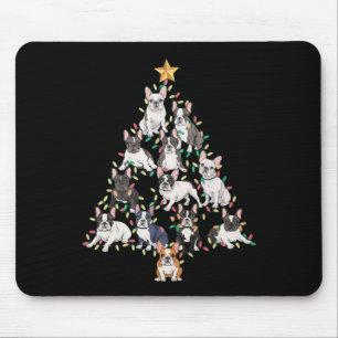Franse Bulldog Kerstboom Franse Bulldog Kerstmis P Muismat