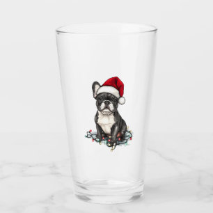 Franse Bulldog Kerstlichtjes Kersthonden Cadeaus M Glas