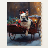 Franse Bulldog Kerstmis Feestelijk Seizoen Planner (Achterkant)