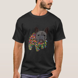 Franse Bulldog Kerstmis Frenchie Grappige Hond San T-shirt