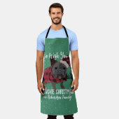 Franse Bulldog Kerstmis Gepersonaliseerde Hond Fre Schort (Gedragen)