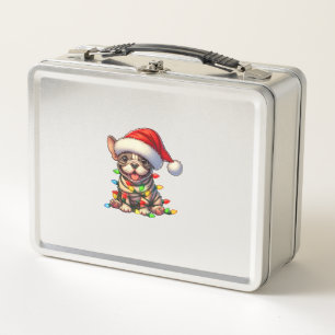 Franse Bulldog Kerstverlichting Santa Hat Boys Gir