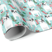 Franse Bulldog kerstwrap Cadeaupapier (Rol Hoek)