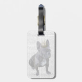 Franse Bulldog King Bagagelabel (Achterkant verticaal)