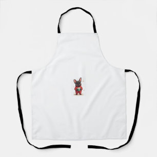 Franse Bulldog Knus Cocoa Schort