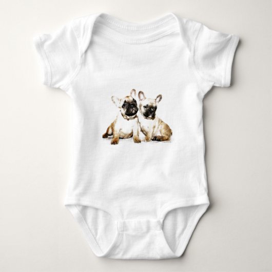 Franse Bulldog kunst Romper (Voorkant)
