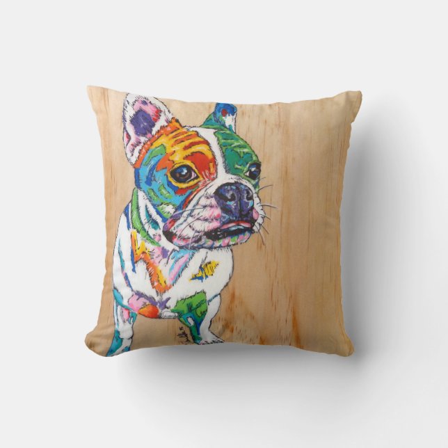 Franse bulldog kussen (Voorkant)