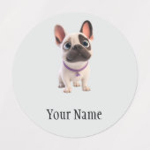Franse Bulldog Labels (Design 2)
