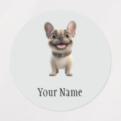 Franse Bulldog Labels (Design 1)